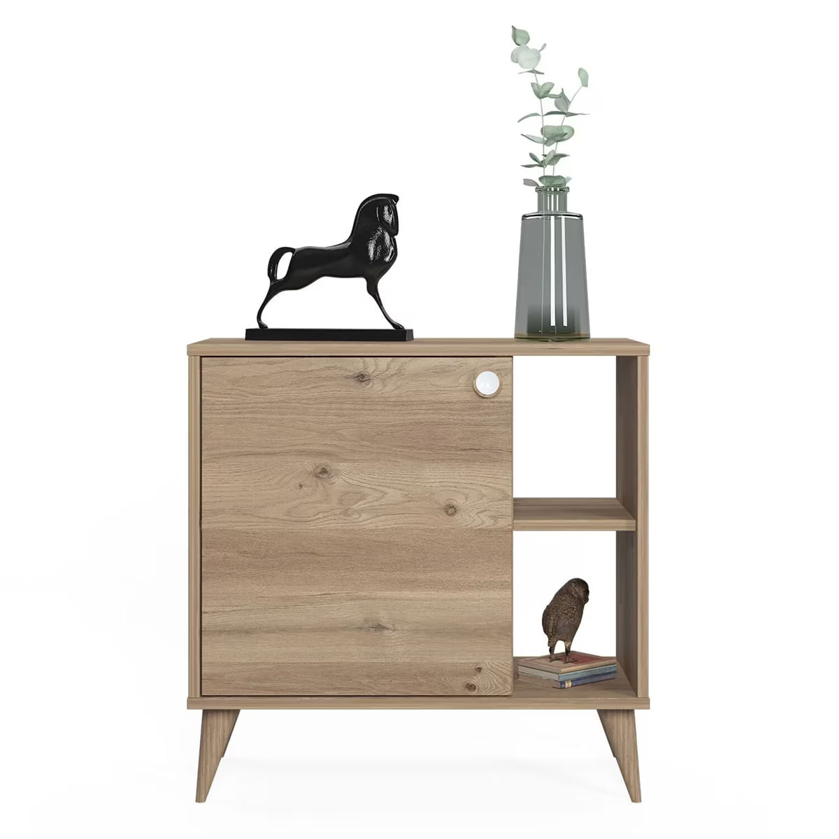 Dulap Raft Cu Usa Vega, Stejar, 75 x 35 x 74 cm — imaginea 5