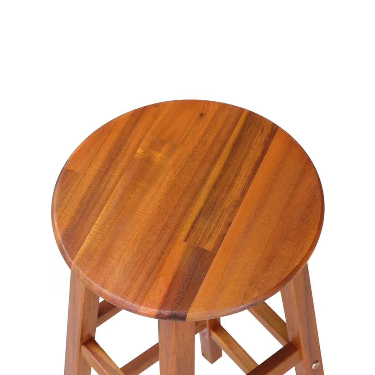 Set doua scaune bar, lemn acacia, 34 cm x 34 cm x 76 cm — imaginea 5