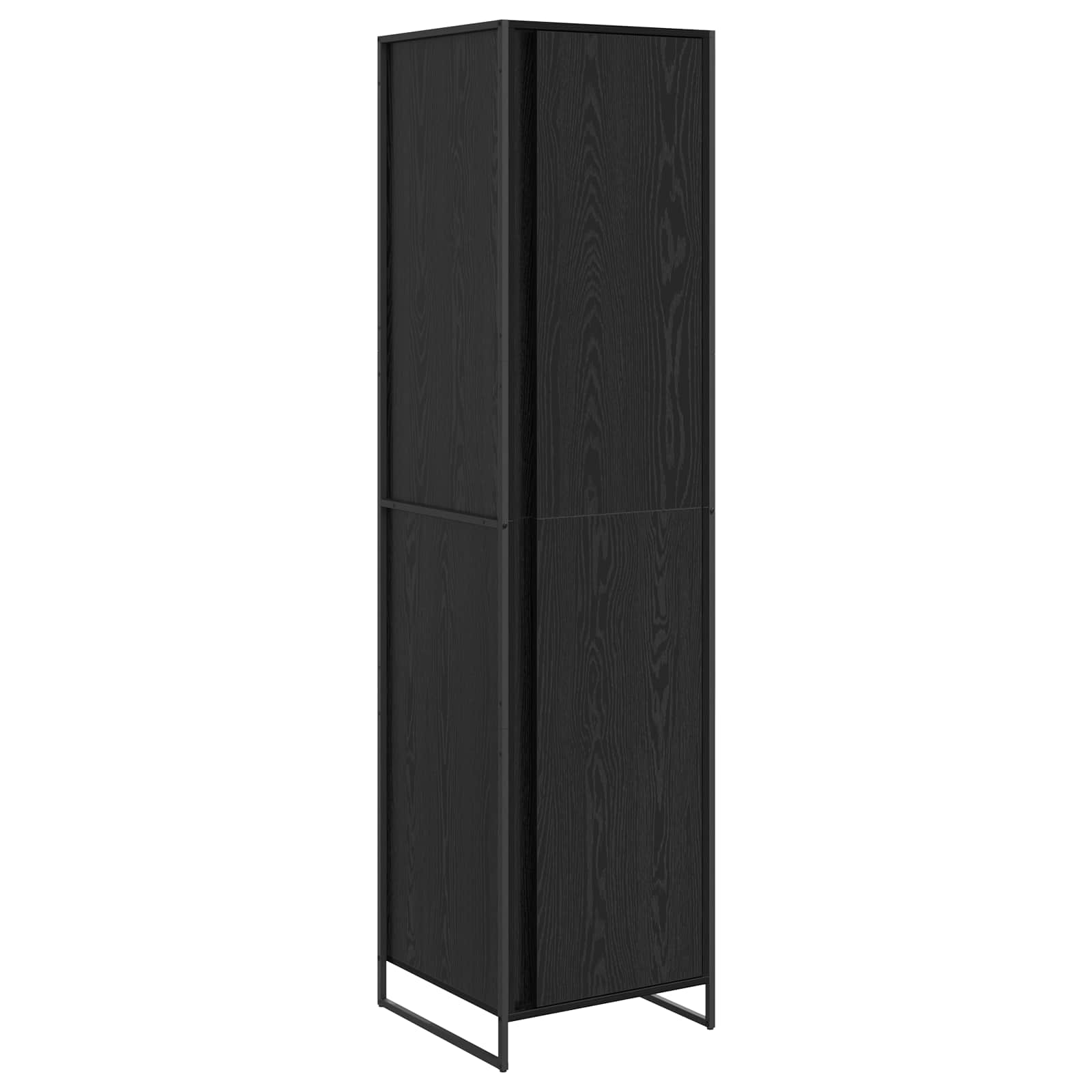 Dressing 2 pcs Stejar Negru 50 x 50 x 200 cm Lemn compozit