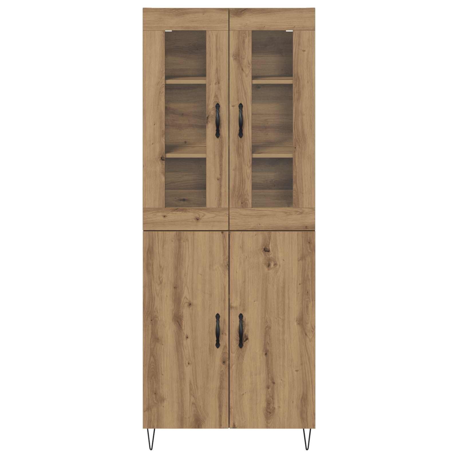 Bufet Stejar Artizanal 69,5 x 34 x 180 cm Lemn compozit — imaginea 8
