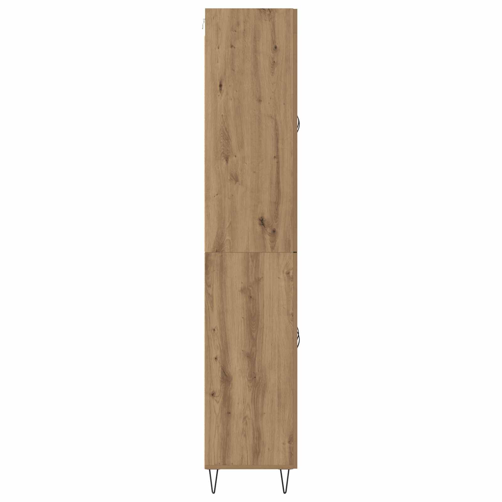 Bufet Stejar Artizanal 69,5 x 34 x 180 cm Lemn compozit — imaginea 9