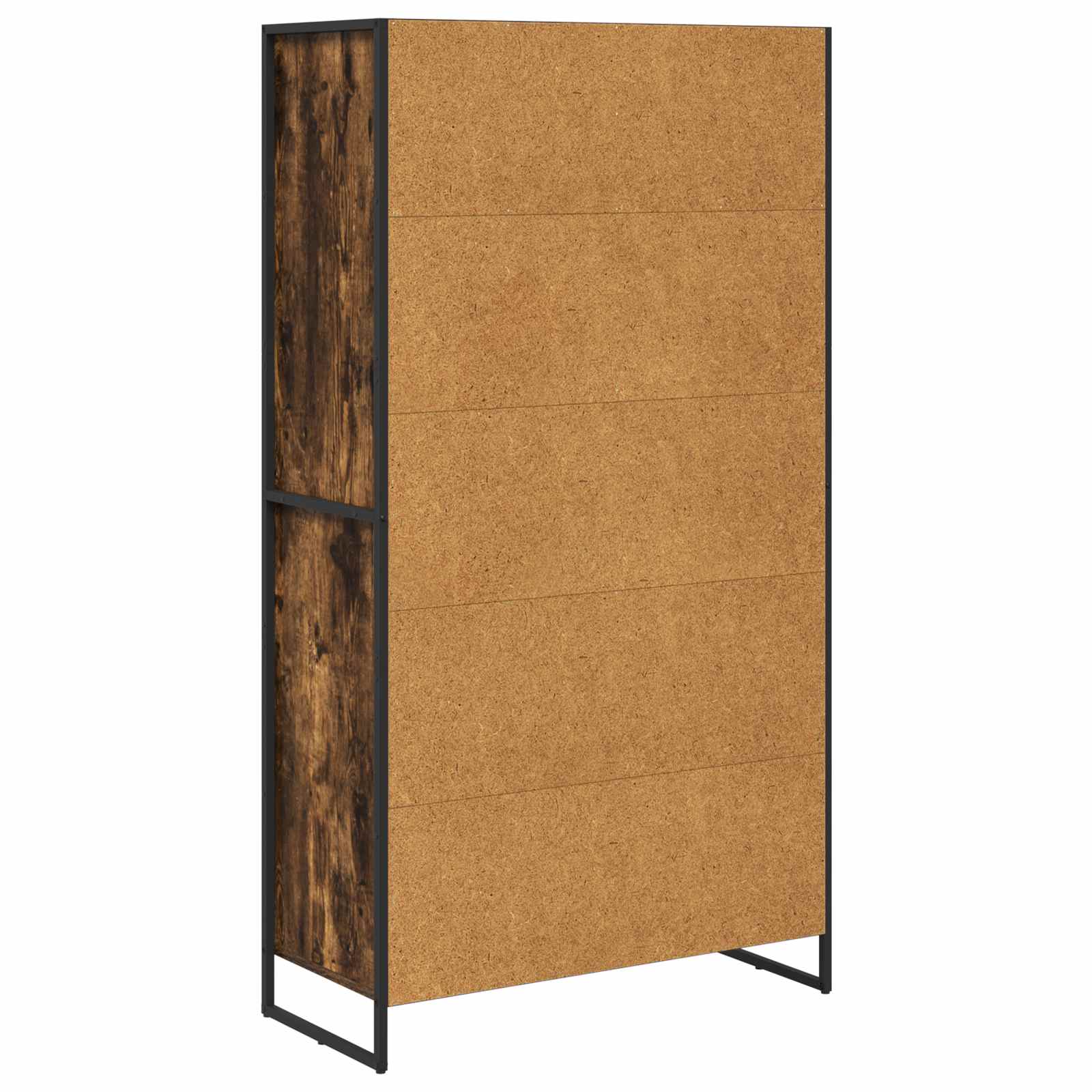 Bufet 2 pcs Stejar fumuriu 81 x 36 x 150.5 cm Lemn compozit — imaginea 8