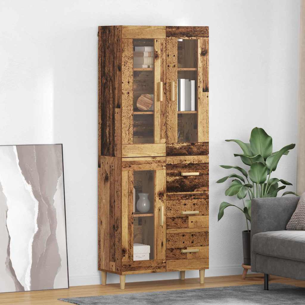 Bufet cu sertar Lemn Vechi 69,5 x 34 x 180 cm Lemn compozit — imaginea 2