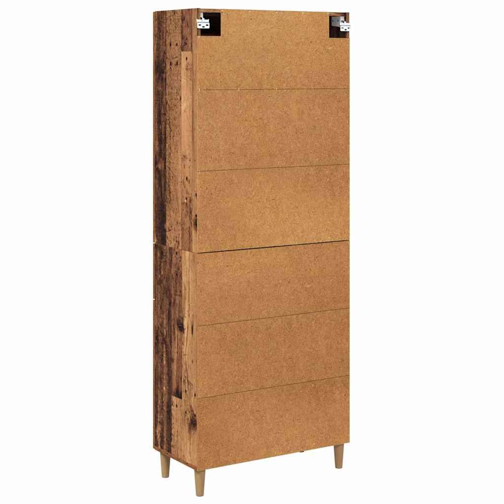 Bufet cu sertar Lemn Vechi 69,5 x 34 x 180 cm Lemn compozit — imaginea 3