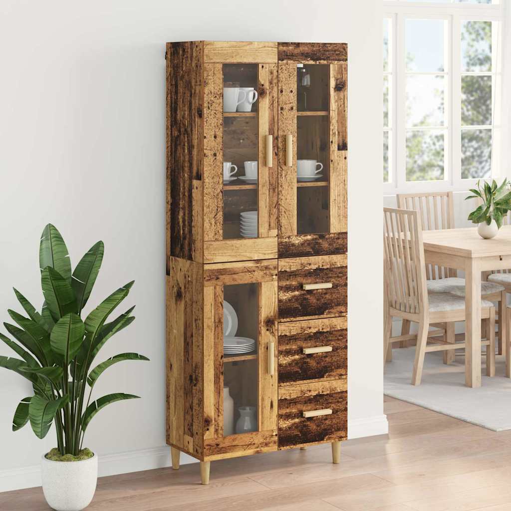 Bufet cu sertar Lemn Vechi 69,5 x 34 x 180 cm Lemn compozit — imaginea 5