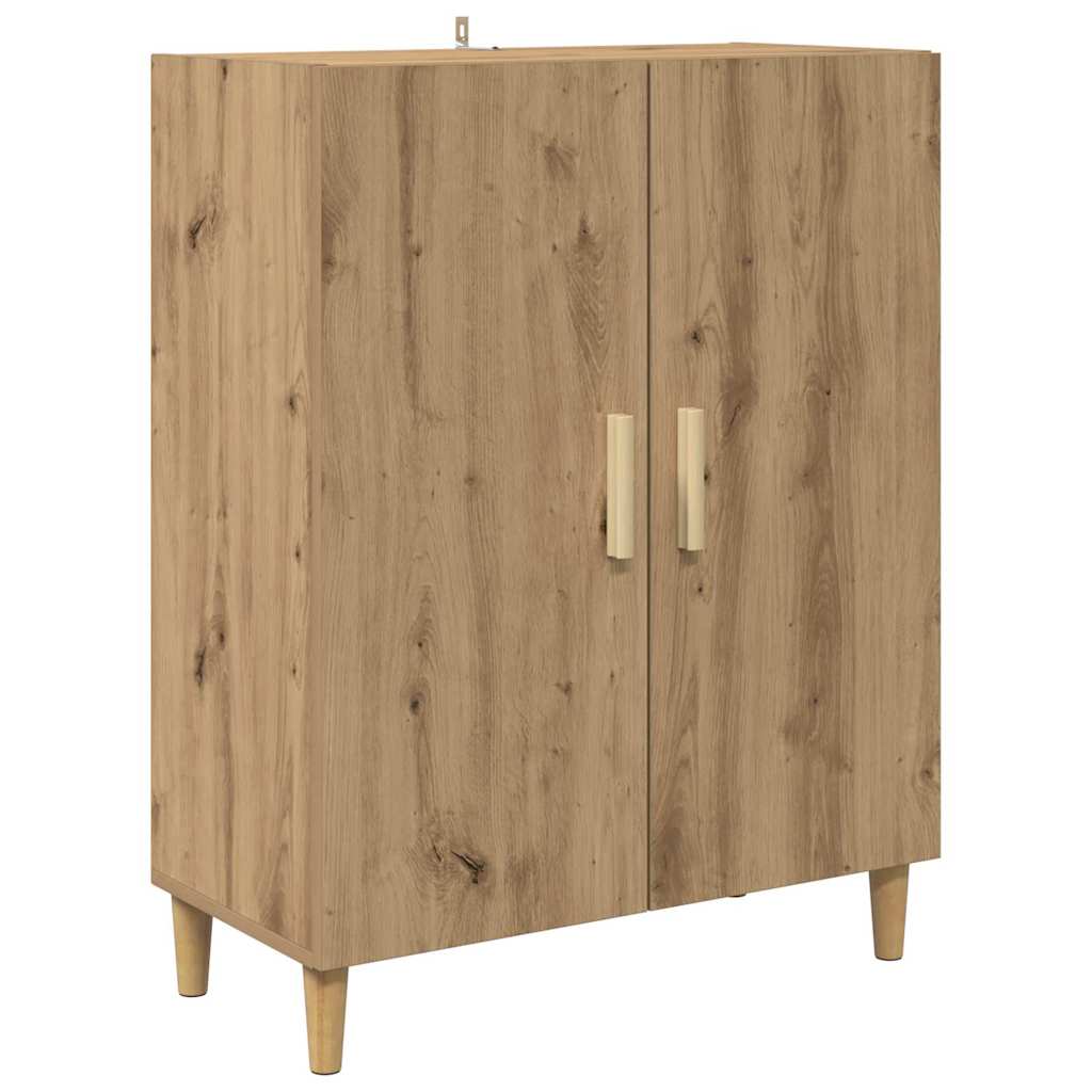 Bufet stejar artizanal 69,5 x 34 x 180 cm Lemn compozit — imaginea 7