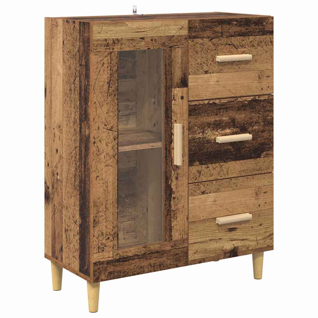 Bufet cu sertar Lemn Vechi 69,5 x 34 x 180 cm Lemn compozit — imaginea 7