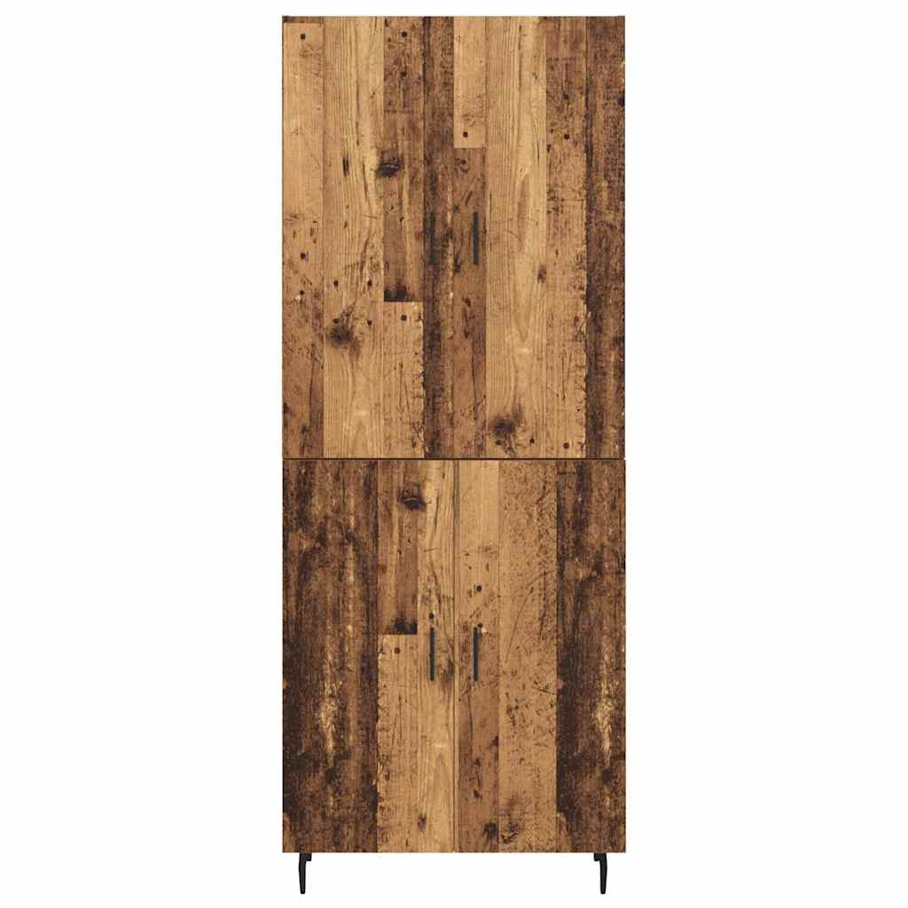 Bufet Lemn Vechi 69,5 x 34 x 180 cm Lemn Stratificat si Sticla — imaginea 9