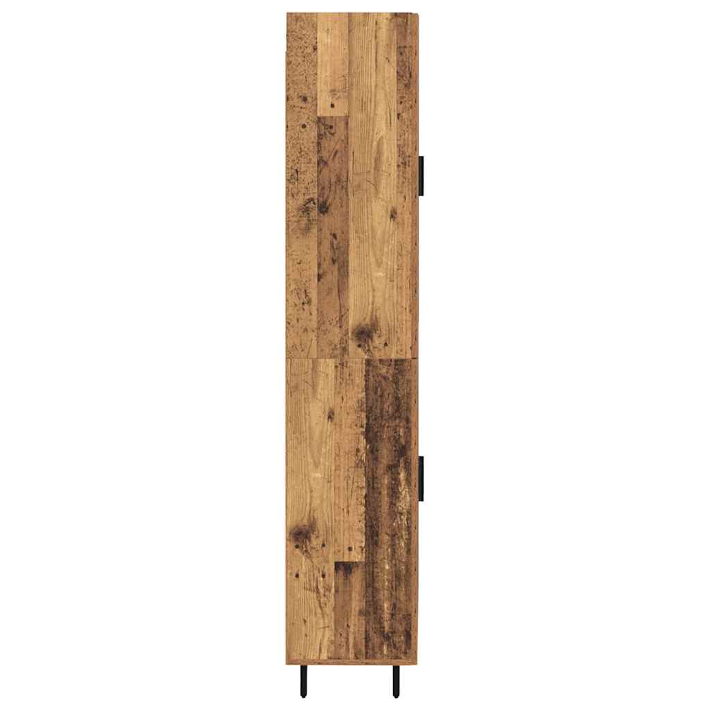 Bufet Lemn Vechi 69,5 x 34 x 180 cm Lemn Stratificat si Sticla — imaginea 10