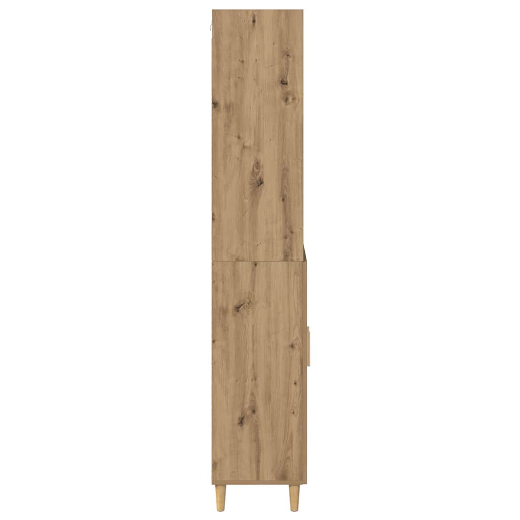 Bufet stejar artizanal 69,5 x 34 x 180 cm Lemn compozit — imaginea 10