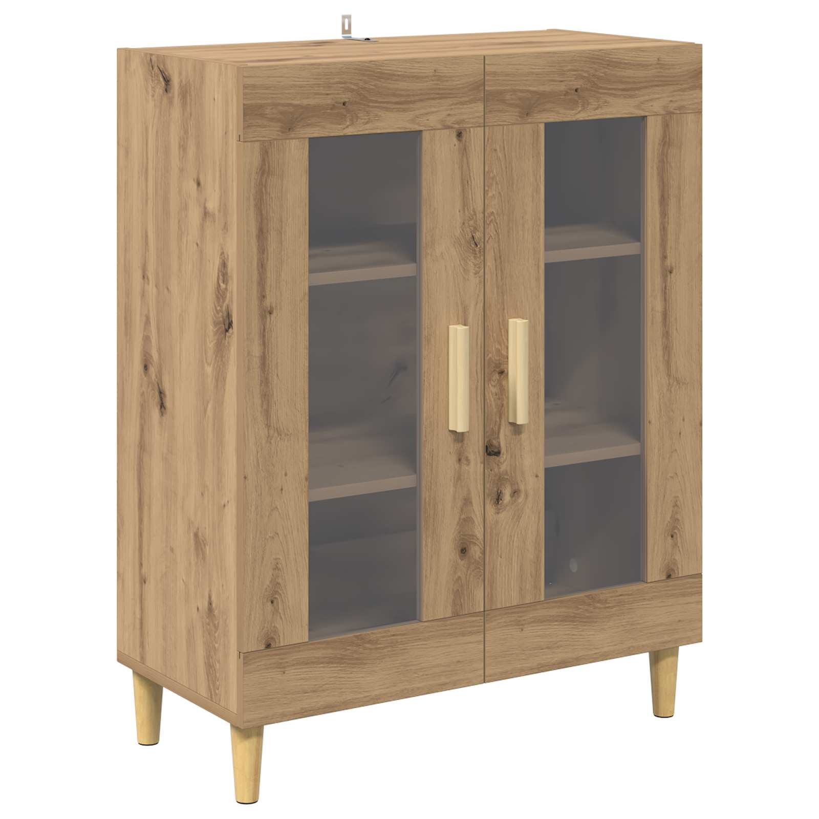 Bufet Stejar Artizanal 69,5 x 34 x 180 cm Lemn compozit — imaginea 6
