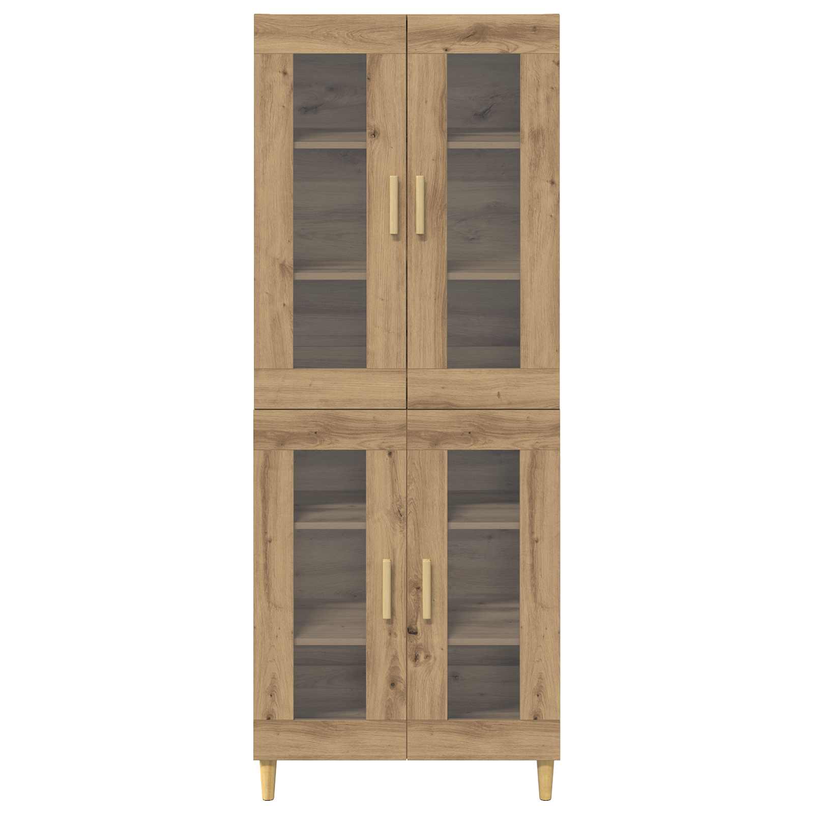 Bufet Stejar Artizanal 69,5 x 34 x 180 cm Lemn compozit — imaginea 8