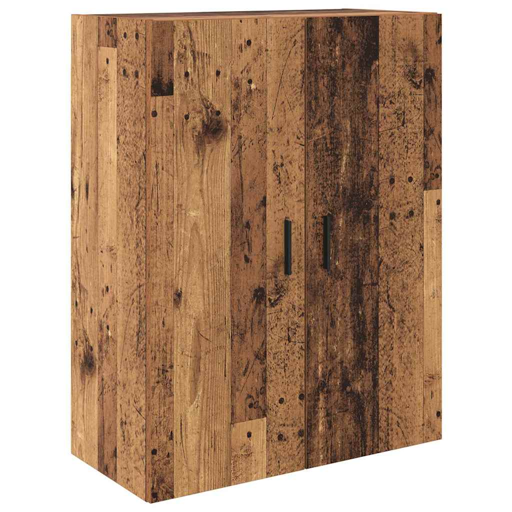 Bufet Lemn Vechi 69,5 x 34 x 180 cm Lemn Stratificat si Sticla — imaginea 8