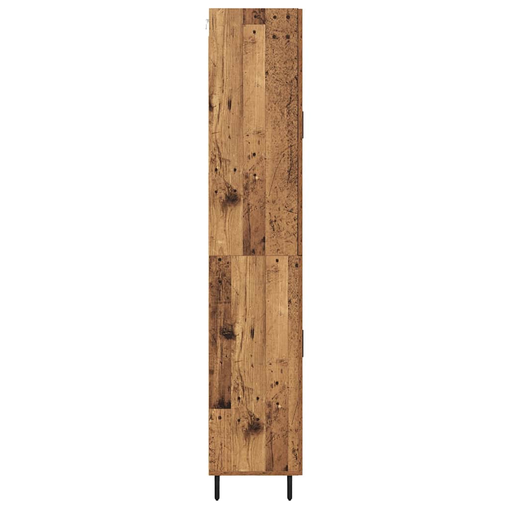 Bufet Lemn Vechi 69,5 x 34 x 180 cm Lemn Stratificat si Sticla — imaginea 10