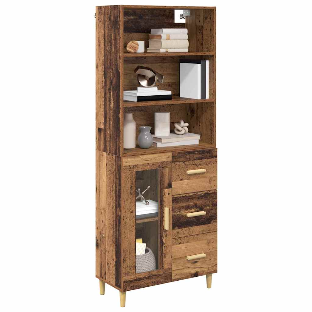 Bufet Pe perete Lemn vechi 69,5 x 34 x 180 cm Lemn compozit — imaginea 4
