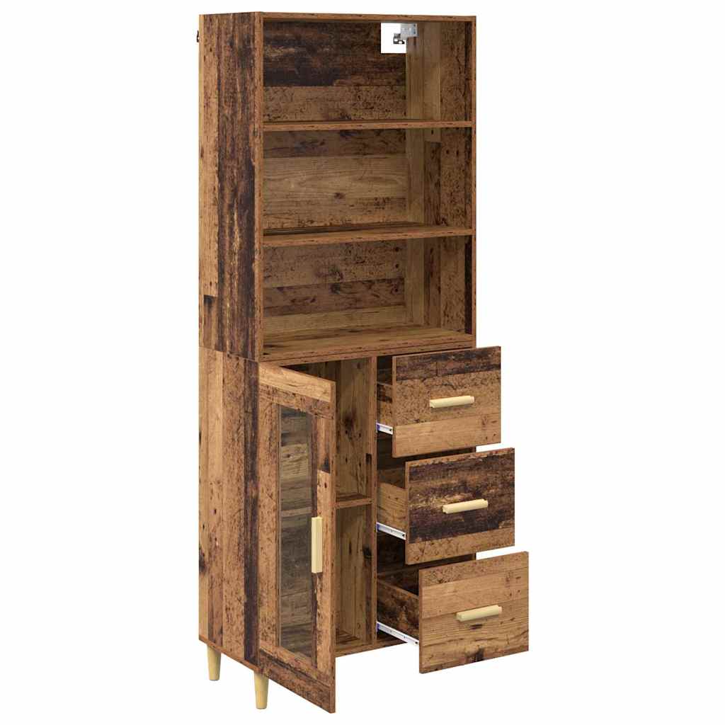 Bufet Pe perete Lemn vechi 69,5 x 34 x 180 cm Lemn compozit — imaginea 6