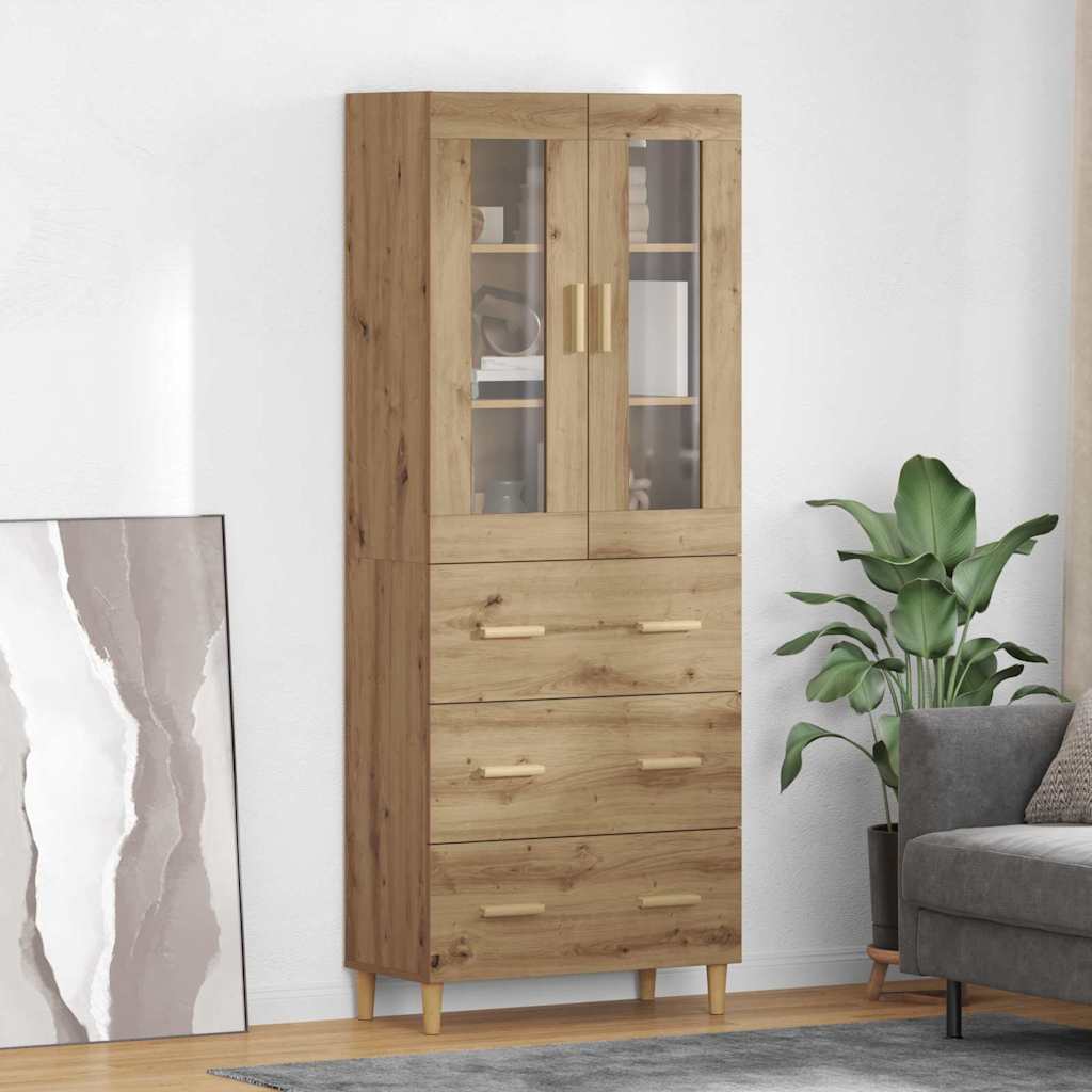 Bufet cu sertar Stejar Artizanal 69,5 x 34 x 180 cm — imaginea 2