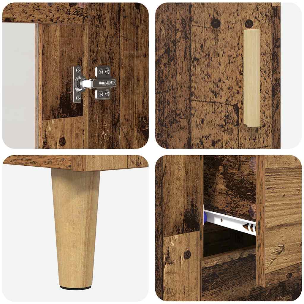 Bufet Pe perete Lemn vechi 69,5 x 34 x 180 cm Lemn compozit — imaginea 11