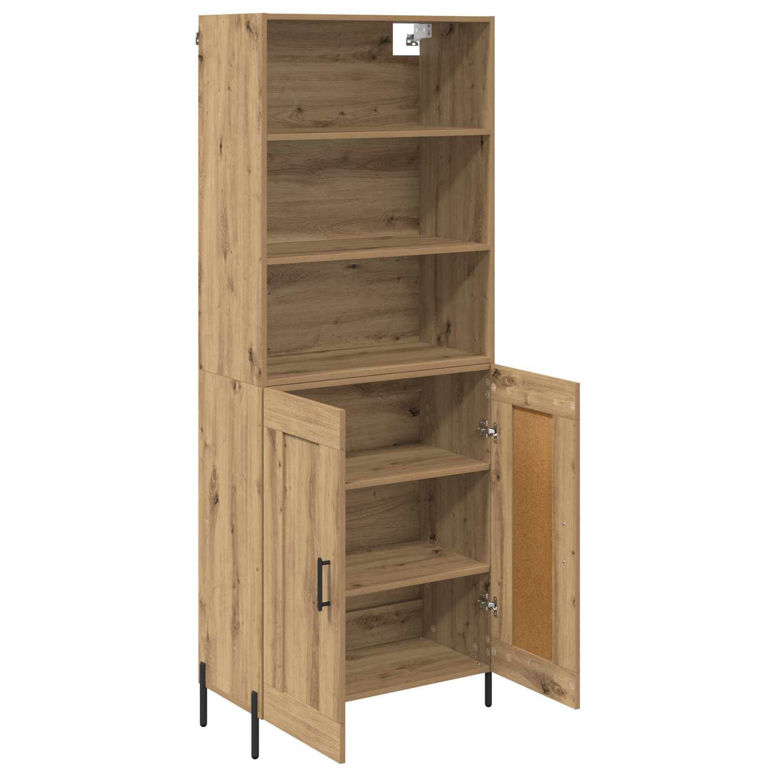 Bufet Stejar Artizanal 69,5 x 32,5 x 180 cm Lemn compozit — imaginea 5