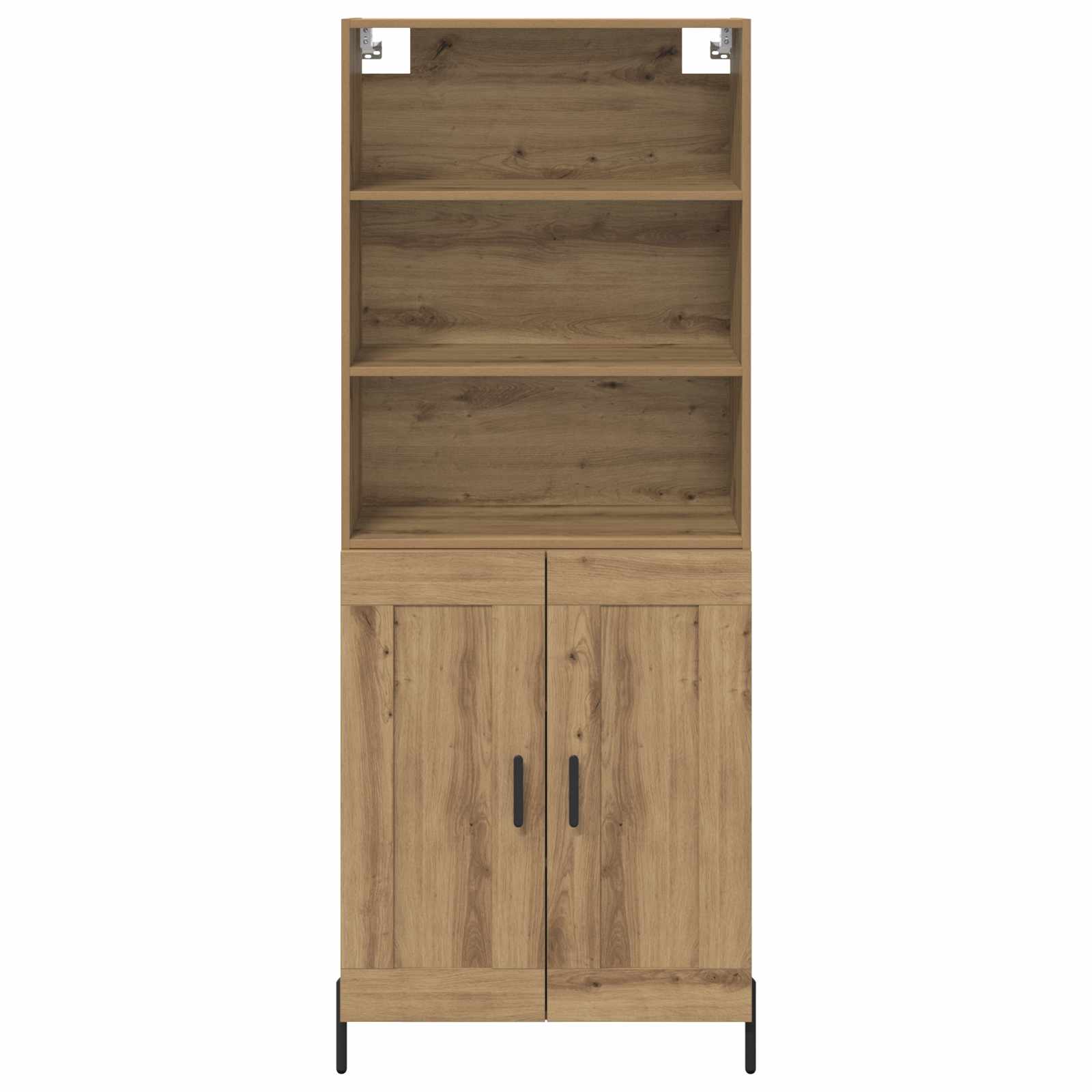 Bufet Stejar Artizanal 69,5 x 32,5 x 180 cm Lemn compozit — imaginea 8