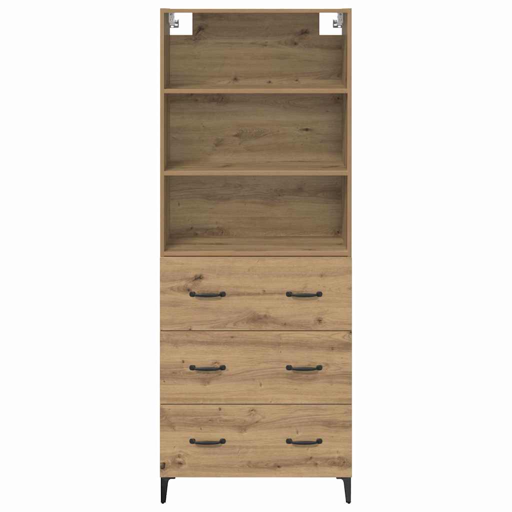 Bufet Stejar Artizanal 69,5 x 34 x 180 cm Lemn compozit — imaginea 9
