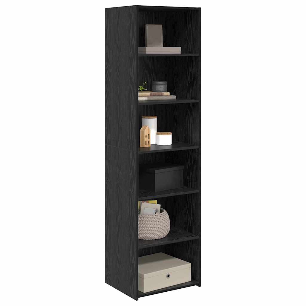 Dulap Stejar Negru 50 x 41 x 185 cm Lemn compozit — imaginea 4