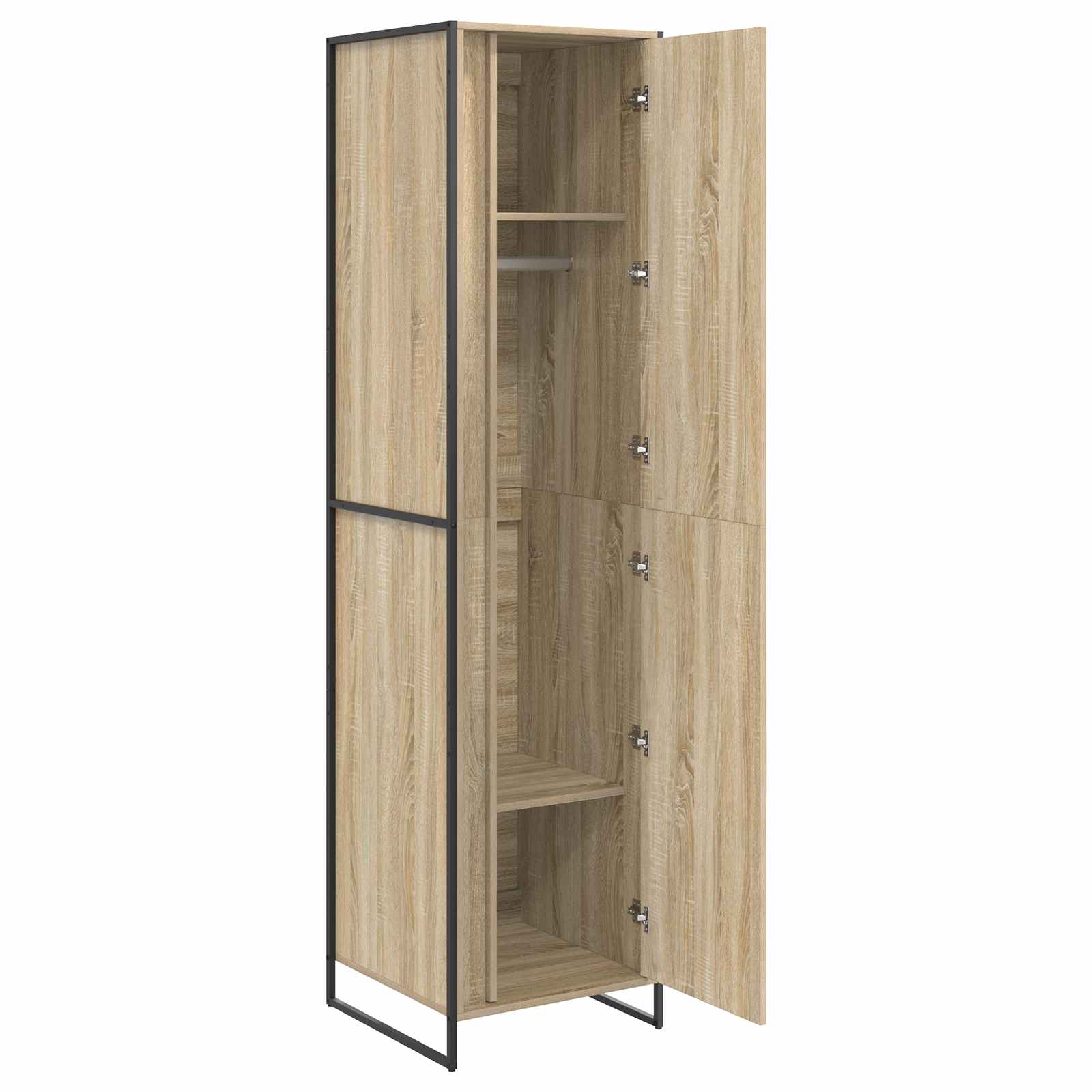Dressing cu usa 2 pcs Sonoma 50 x 50 x 200 cm Lemn compozit — imaginea 4