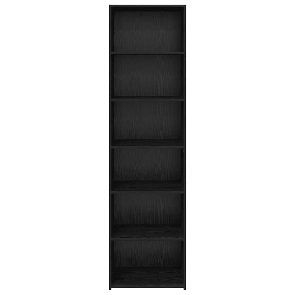 Dulap Stejar Negru 50 x 41 x 185 cm Lemn compozit — imaginea 6
