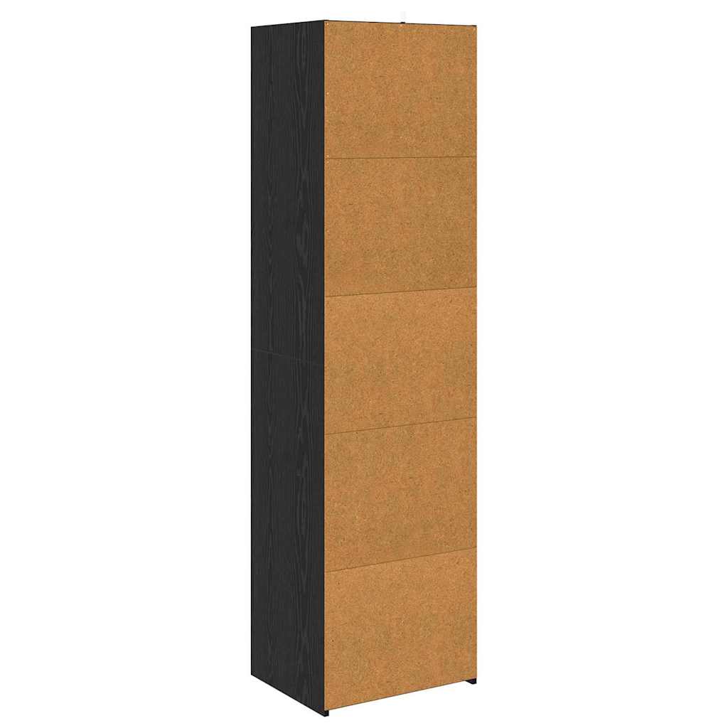 Dulap Stejar Negru 50 x 41 x 185 cm Lemn compozit — imaginea 8
