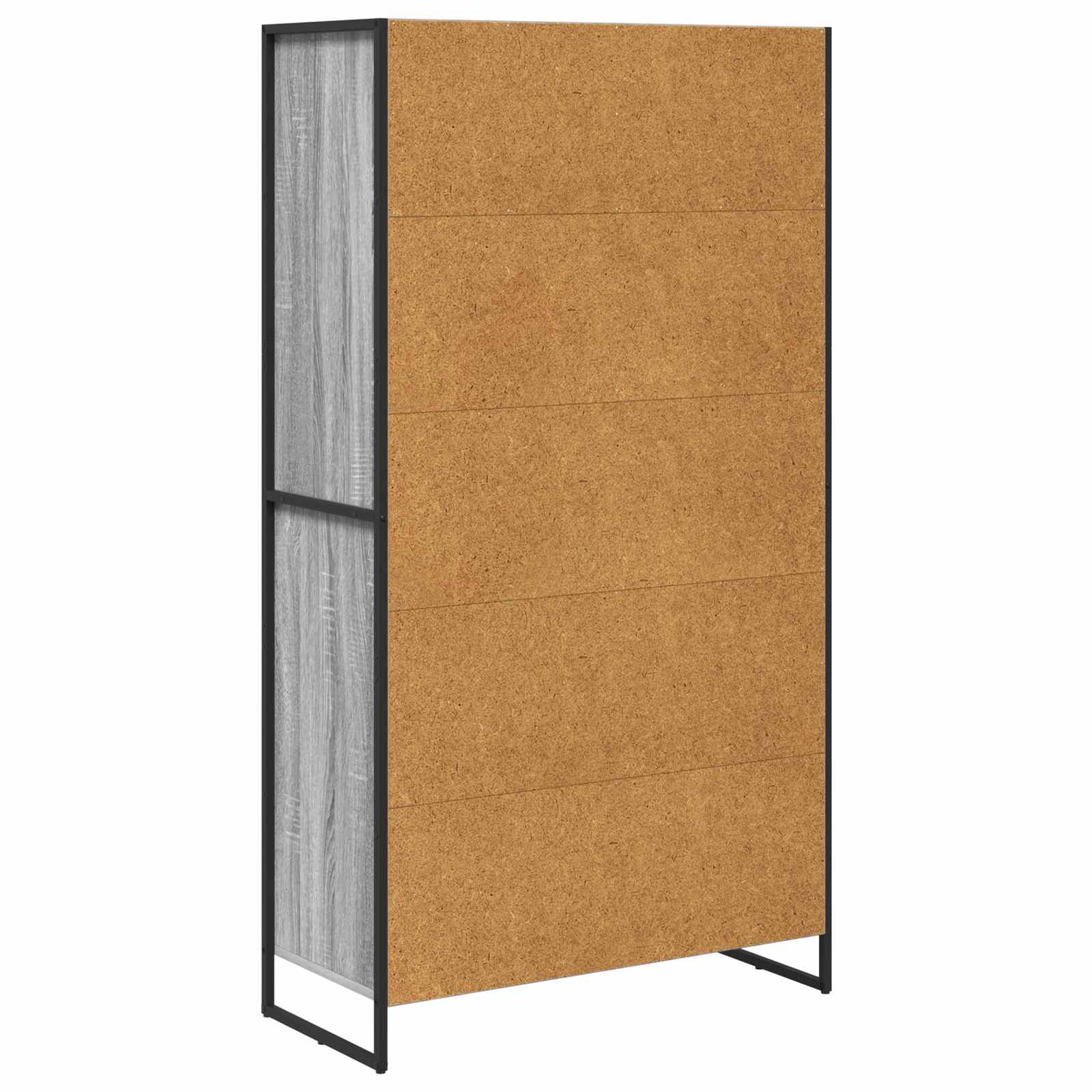 Bufet 2 pcs Gri Sonoma 81 x 36 x 150.5 cm Lemn compozit — imaginea 8