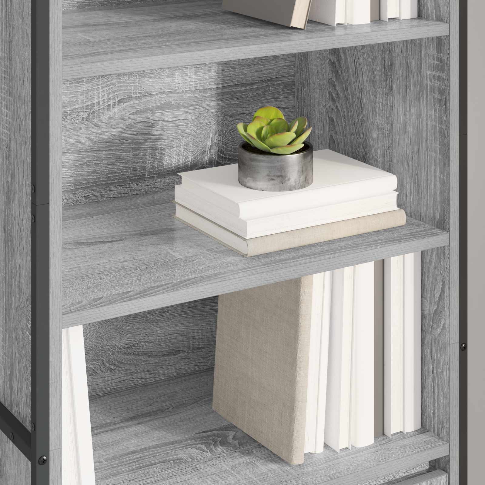 Dulapuri Inalte 2 pcs Gri Sonoma 60 x 36 x 300 cm Lemn compozit — imaginea 4