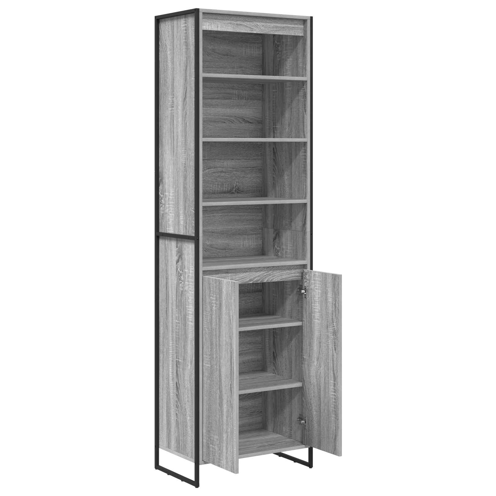 Dulapuri Inalte 2 pcs Gri Sonoma 60 x 36 x 300 cm Lemn compozit — imaginea 5