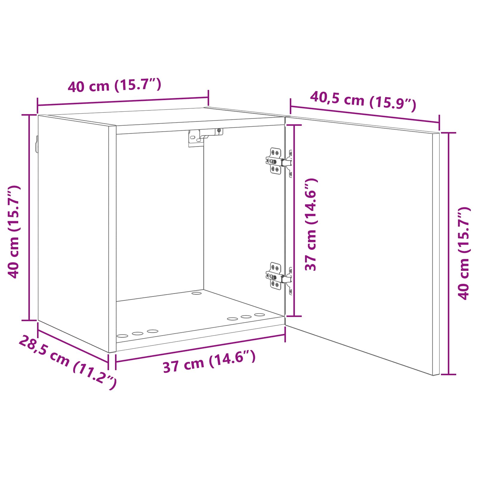 Cabinet TV Pe perete 4 pcs Lemn Vechi Lemn compozit — imaginea 12