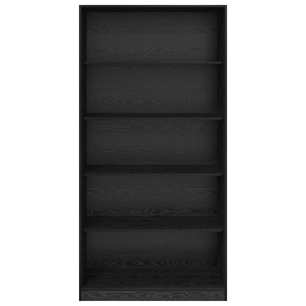 Dulap cu raft Stejar Negru 100 x 50 x 200 cm Lemn compozit — imaginea 6