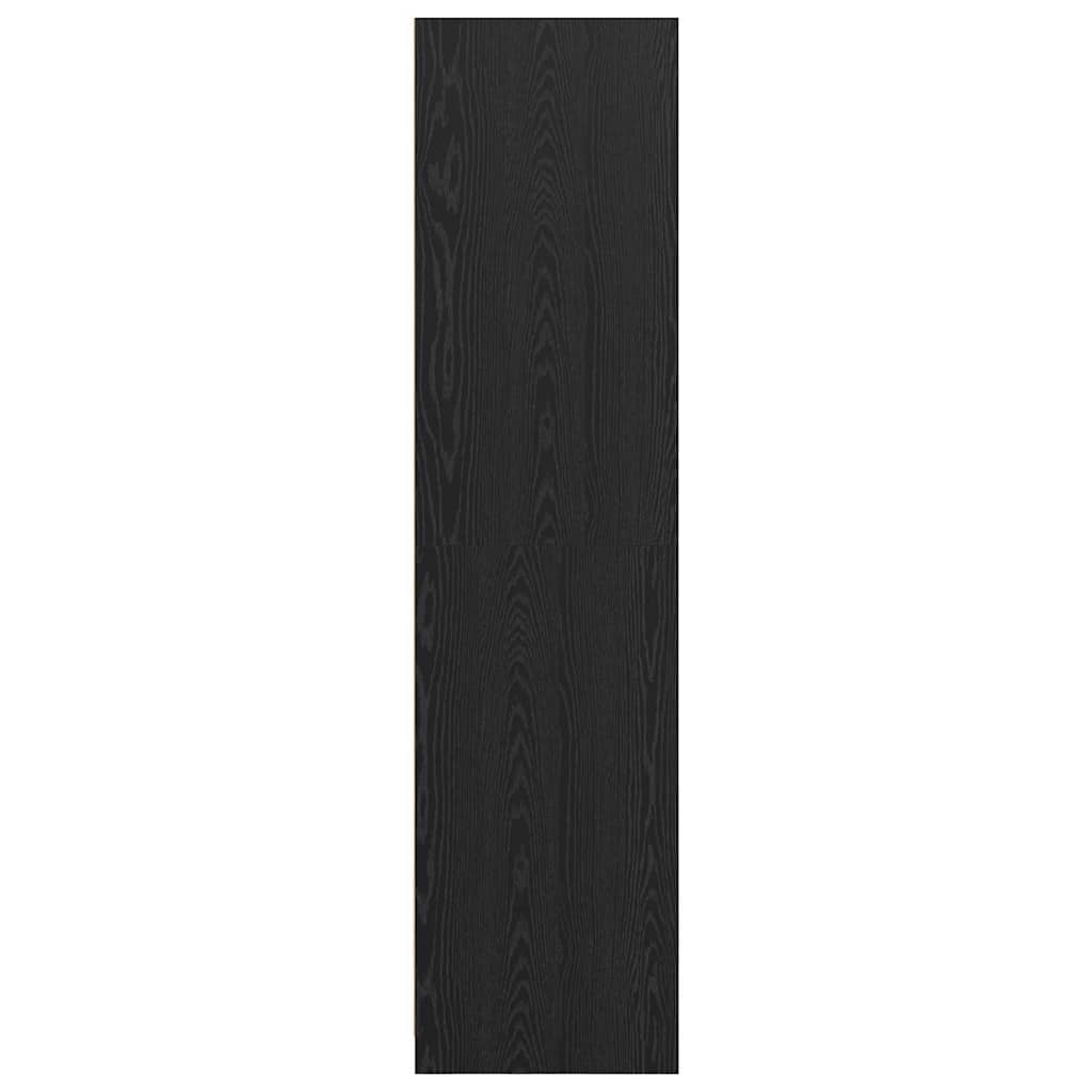 Dulap cu raft Stejar Negru 100 x 50 x 200 cm Lemn compozit — imaginea 7