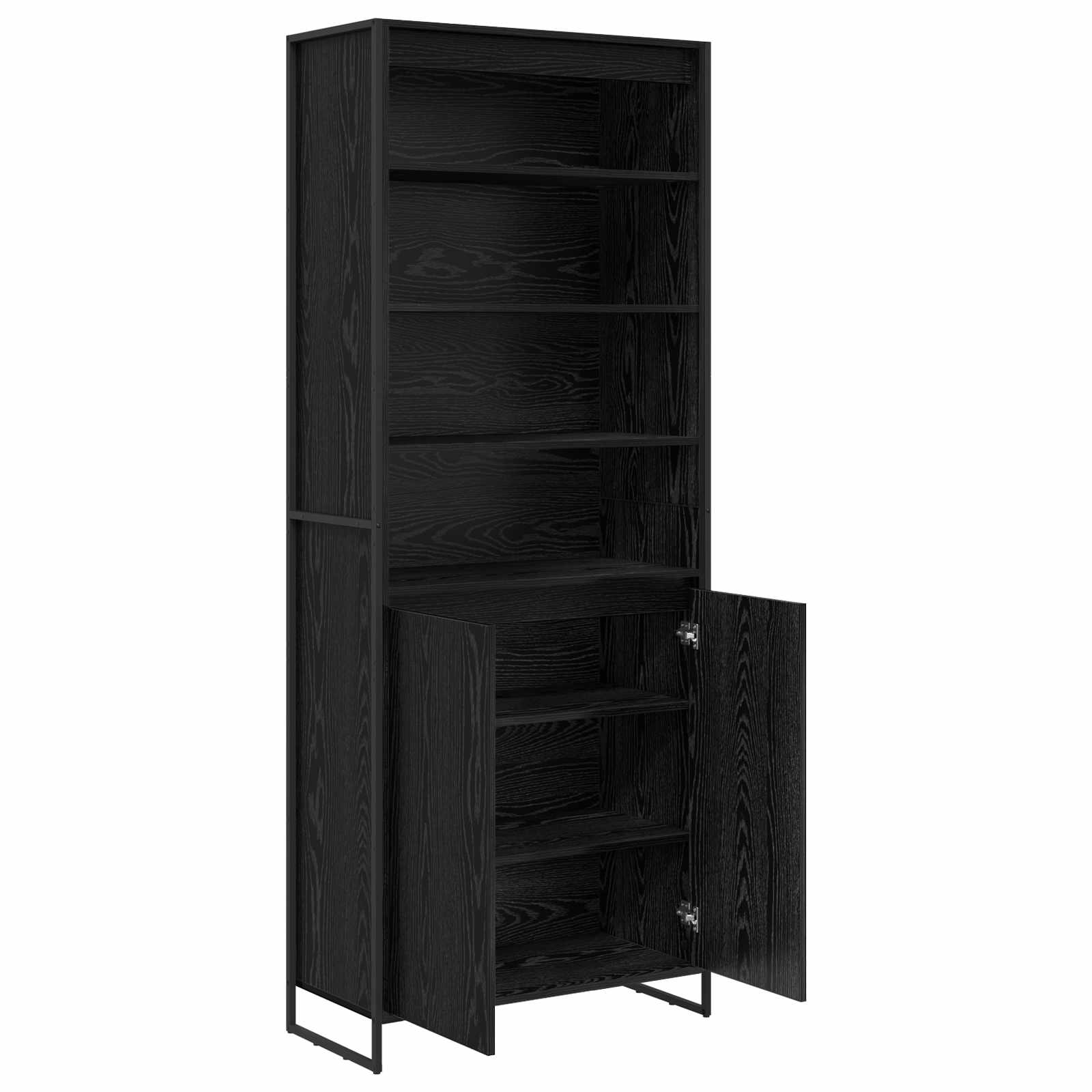 Dulapuri Inalte 2 pcs Stejar Negru 60 x 36 x 300 cm — imaginea 5