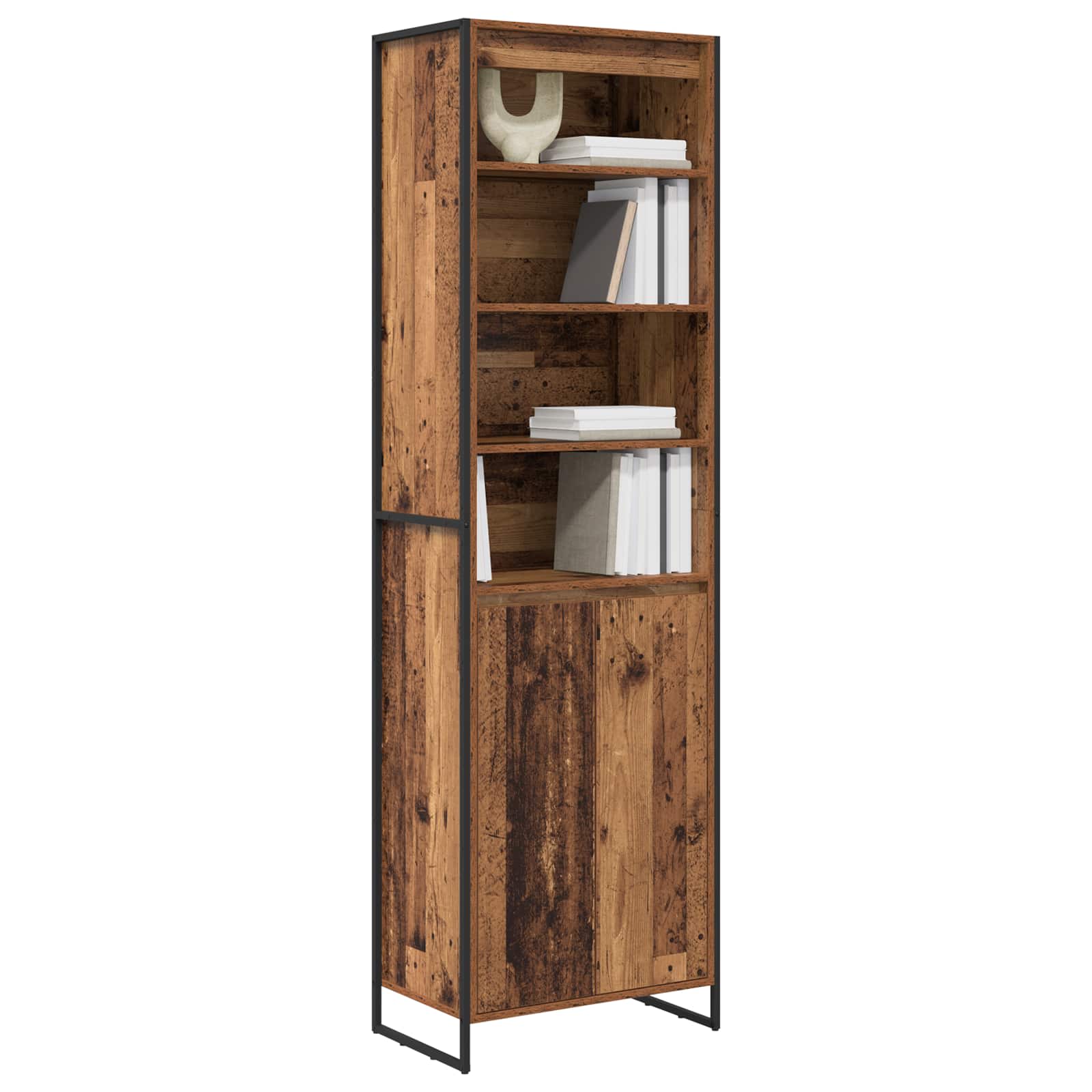 Dulapuri Inalte 2 pcs Lemn Vechi 60 x 36 x 300 cm Lemn compozit — imaginea 3