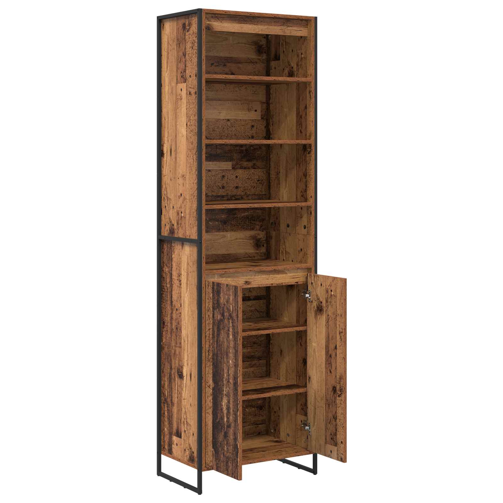Dulapuri Inalte 2 pcs Lemn Vechi 60 x 36 x 300 cm Lemn compozit — imaginea 5