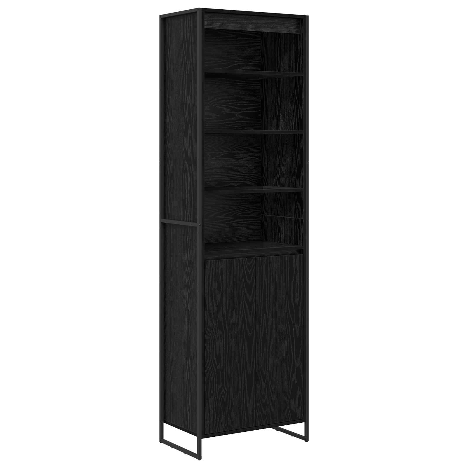 Dulapuri Inalte 2 pcs Stejar Negru 60 x 36 x 300 cm