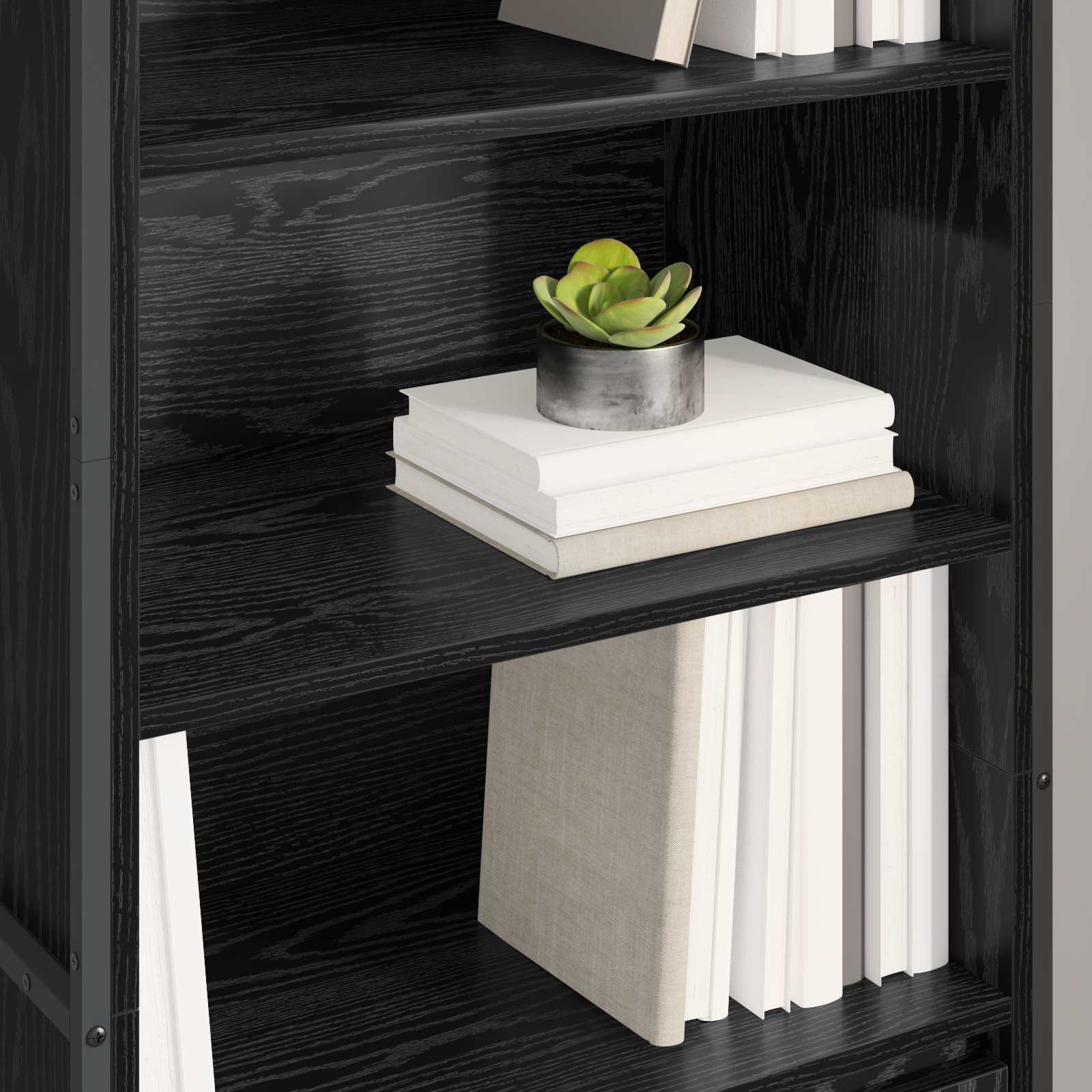 Dulapuri Inalte 2 pcs Stejar Negru 60 x 36 x 300 cm — imaginea 4