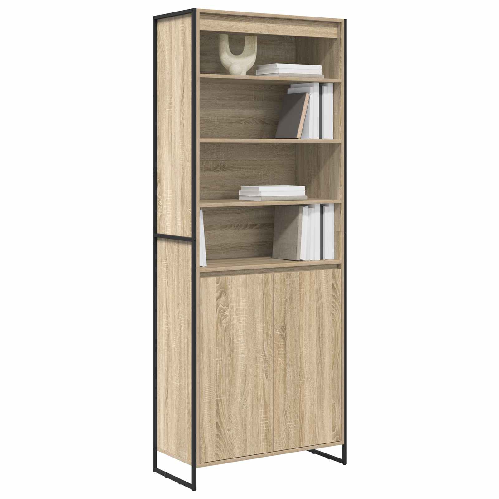 Dulapuri Inalte 2 pcs Sonoma 60 x 36 x 300 cm Lemn compozit — imaginea 3