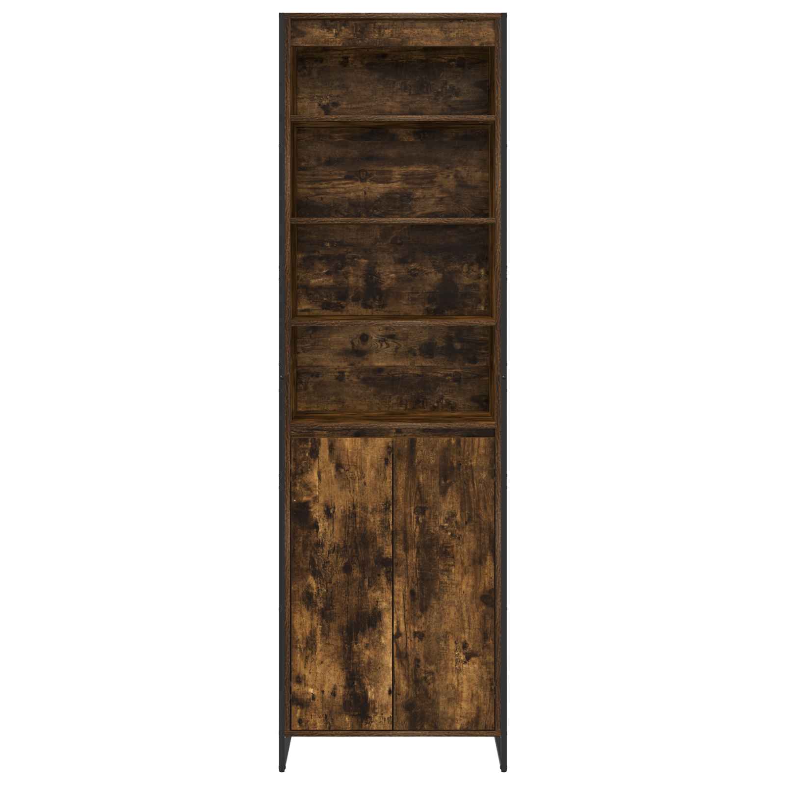 Dulapuri Inalte 2 pcs Stejar fumuriu 60 x 36 x 300 cm — imaginea 6