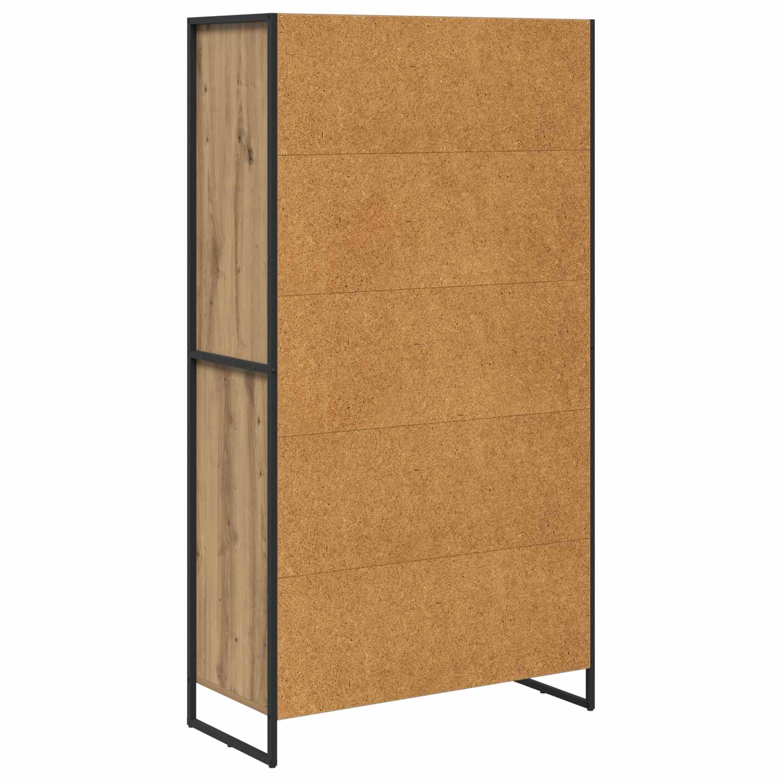 Bufet 2 pcs Stejar artizanal 81 x 36 x 150.5 cm Lemn compozit — imaginea 8