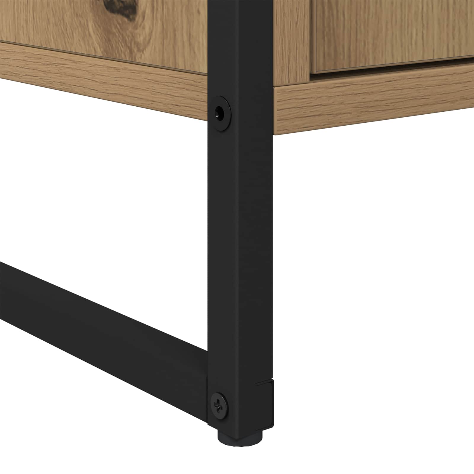 Bufet 2 pcs Stejar artizanal 81 x 36 x 150.5 cm Lemn compozit — imaginea 10