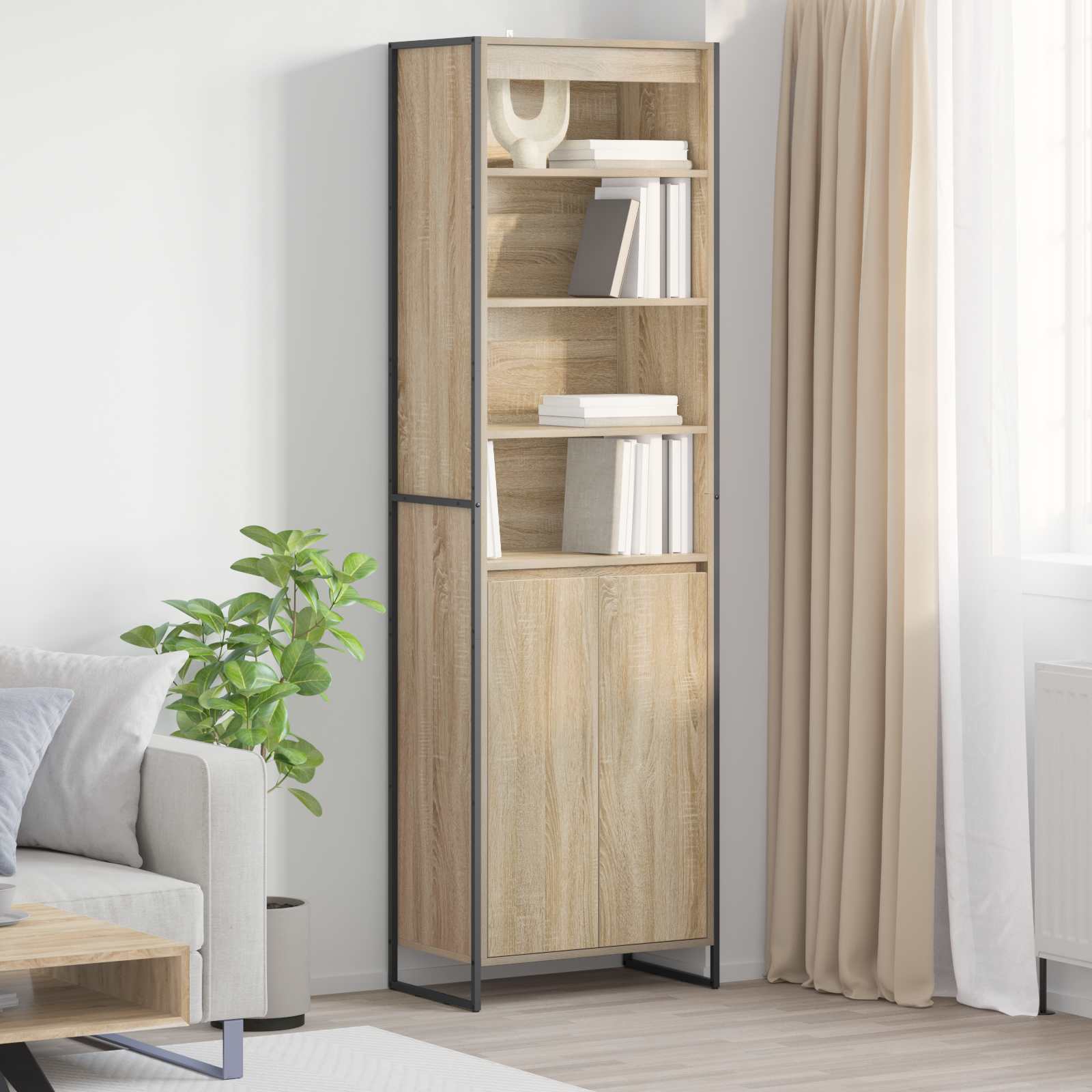 Dulapuri Inalte 2 pcs Sonoma 60 x 36 x 300 cm Lemn compozit — imaginea 2