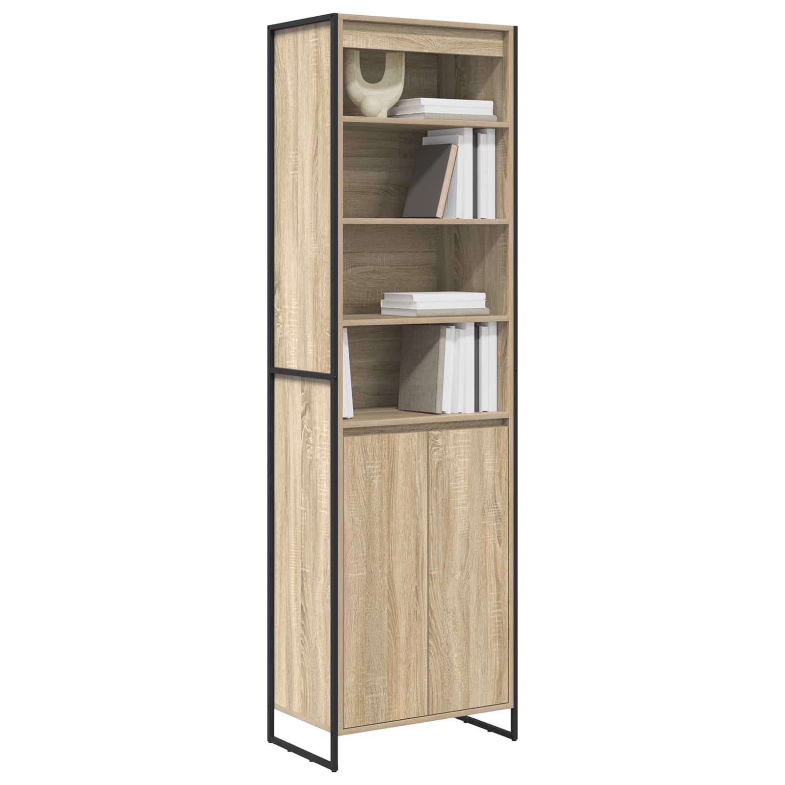 Dulapuri Inalte 2 pcs Sonoma 60 x 36 x 300 cm Lemn compozit — imaginea 3