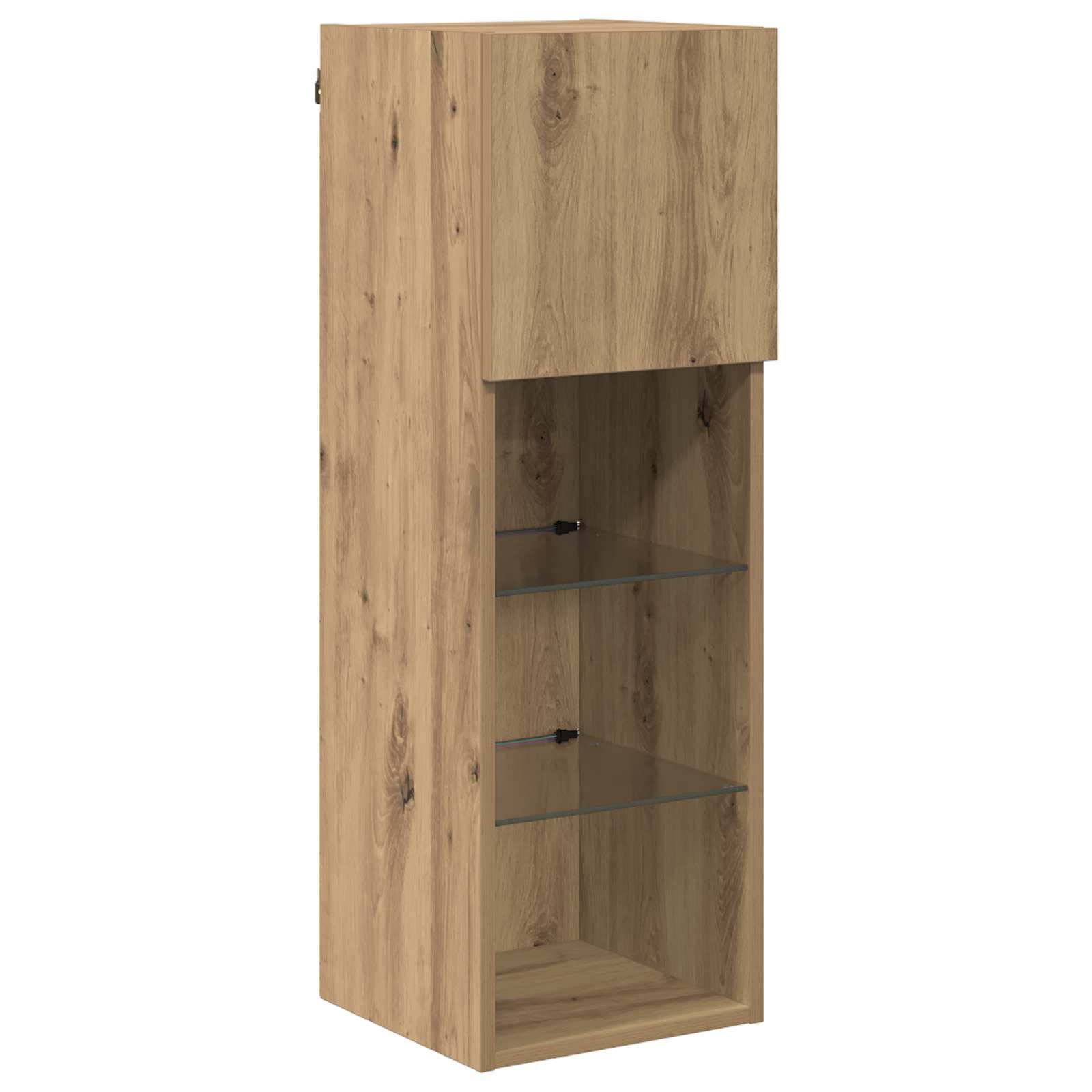 Dulapuri pentru TV Pe perete 4 pcs Stejar Negru 40 x 30 x 30 cm — imaginea 6