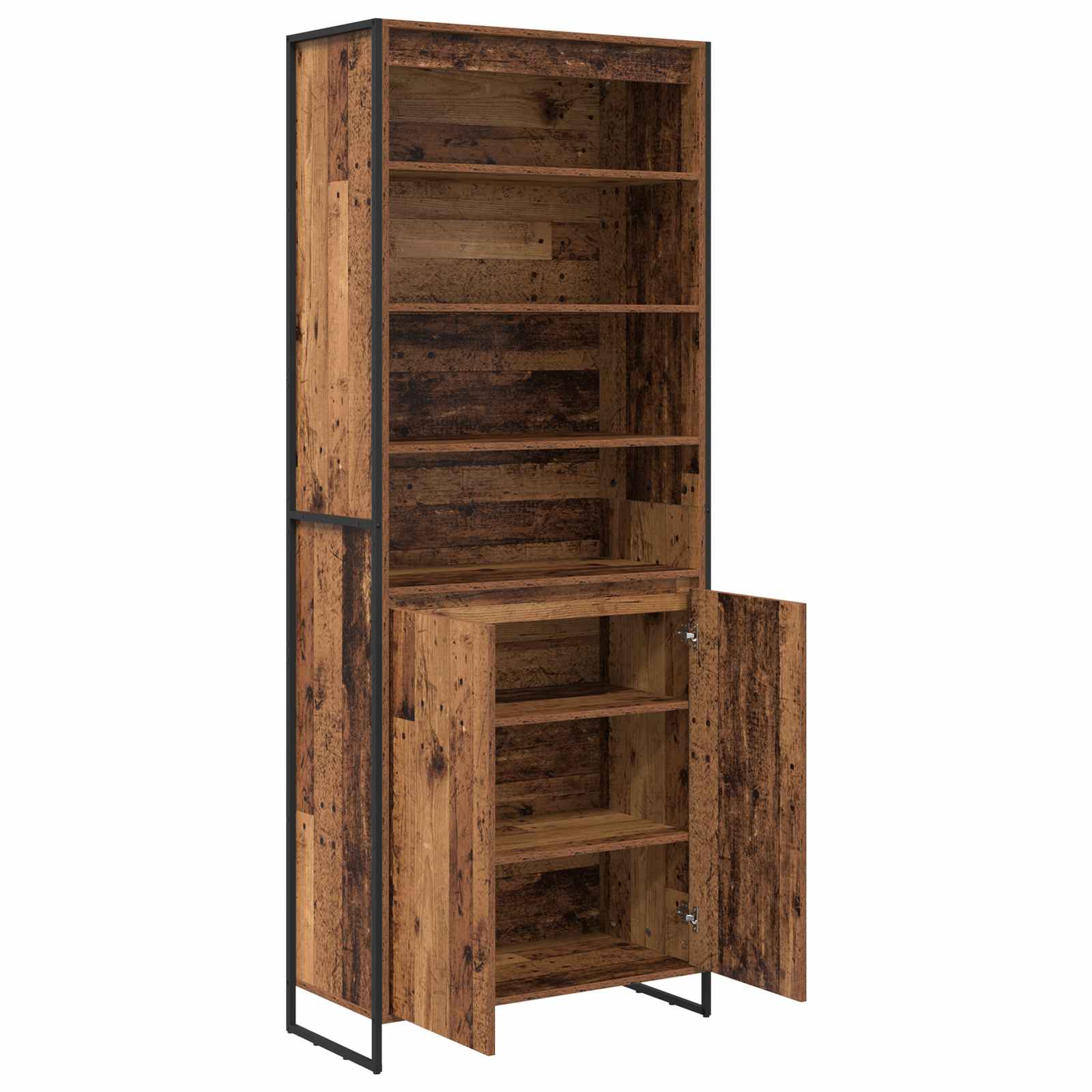 Dulapuri Inalte 2 pcs Lemn Vechi 60 x 36 x 300 cm Lemn compozit — imaginea 5