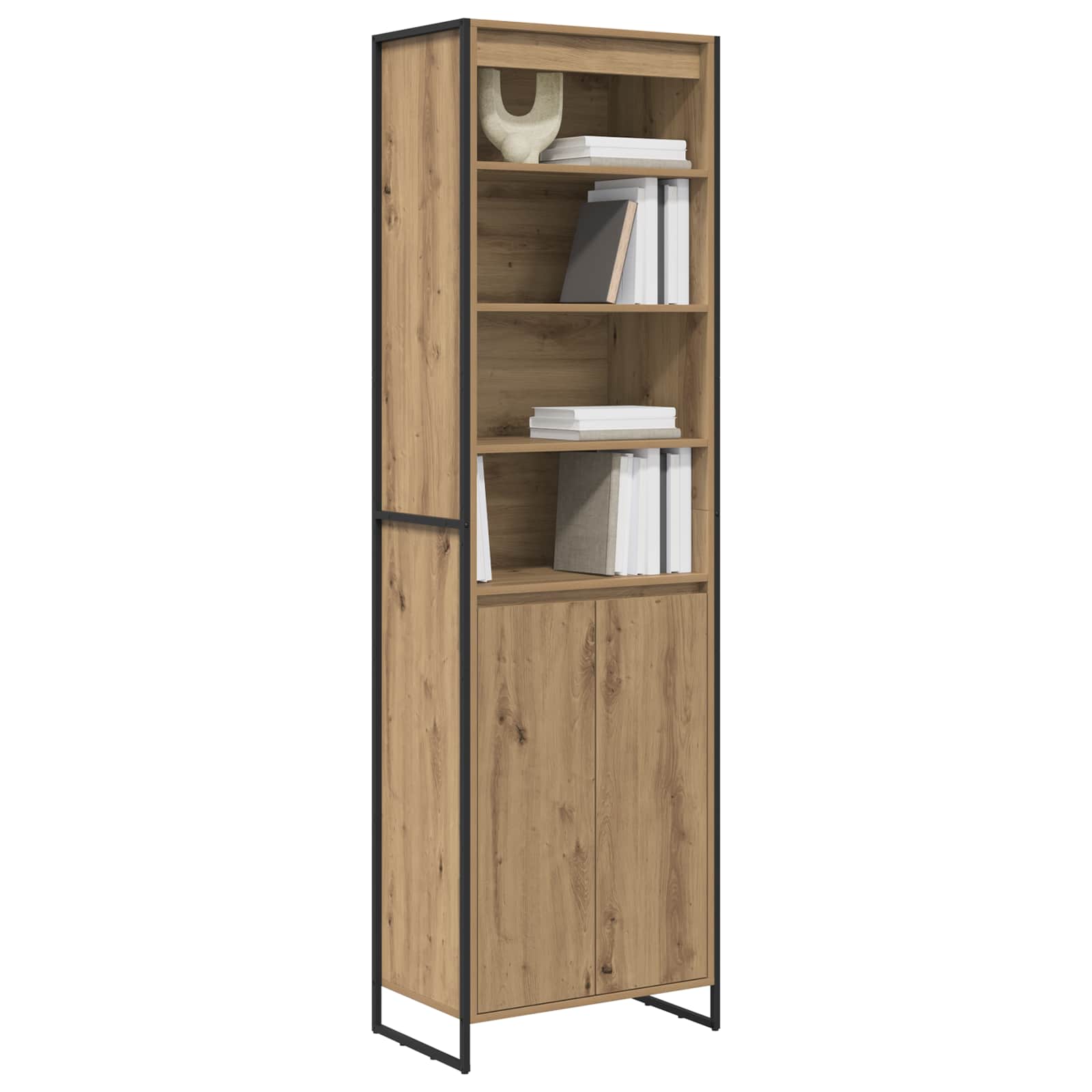 Dulapuri Inalte 2 pcs Stejar artizanal 60 x 36 x 300 cm — imaginea 3