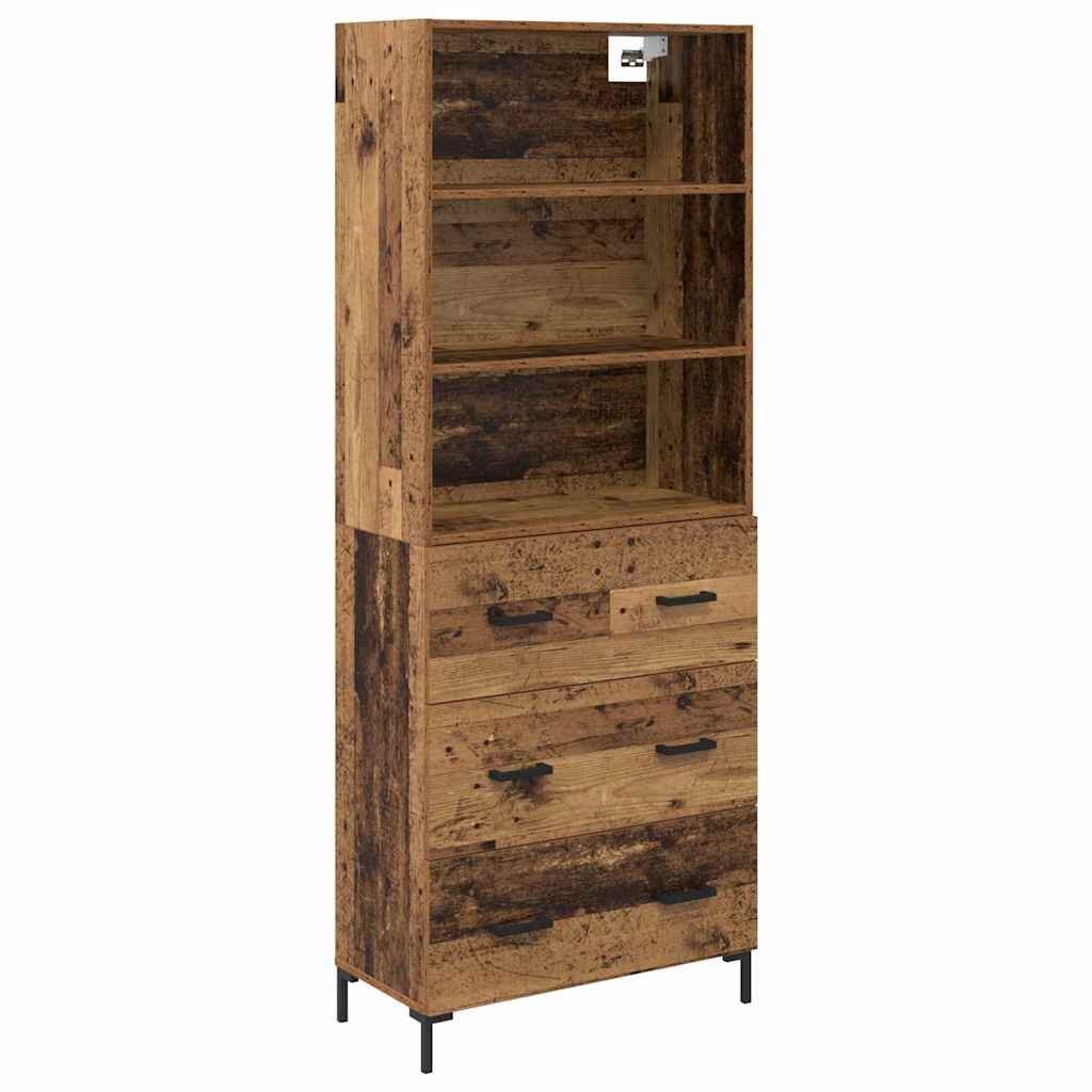 Bufet cu sertar Lemn Vechi 69,5 x 32,5 x 180 cm Lemn compozit